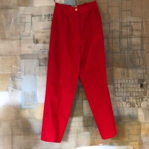 Chanel 100% Cotton Slacks & 100% Silk Lining